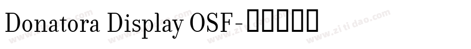 Donatora Display OSF字体转换